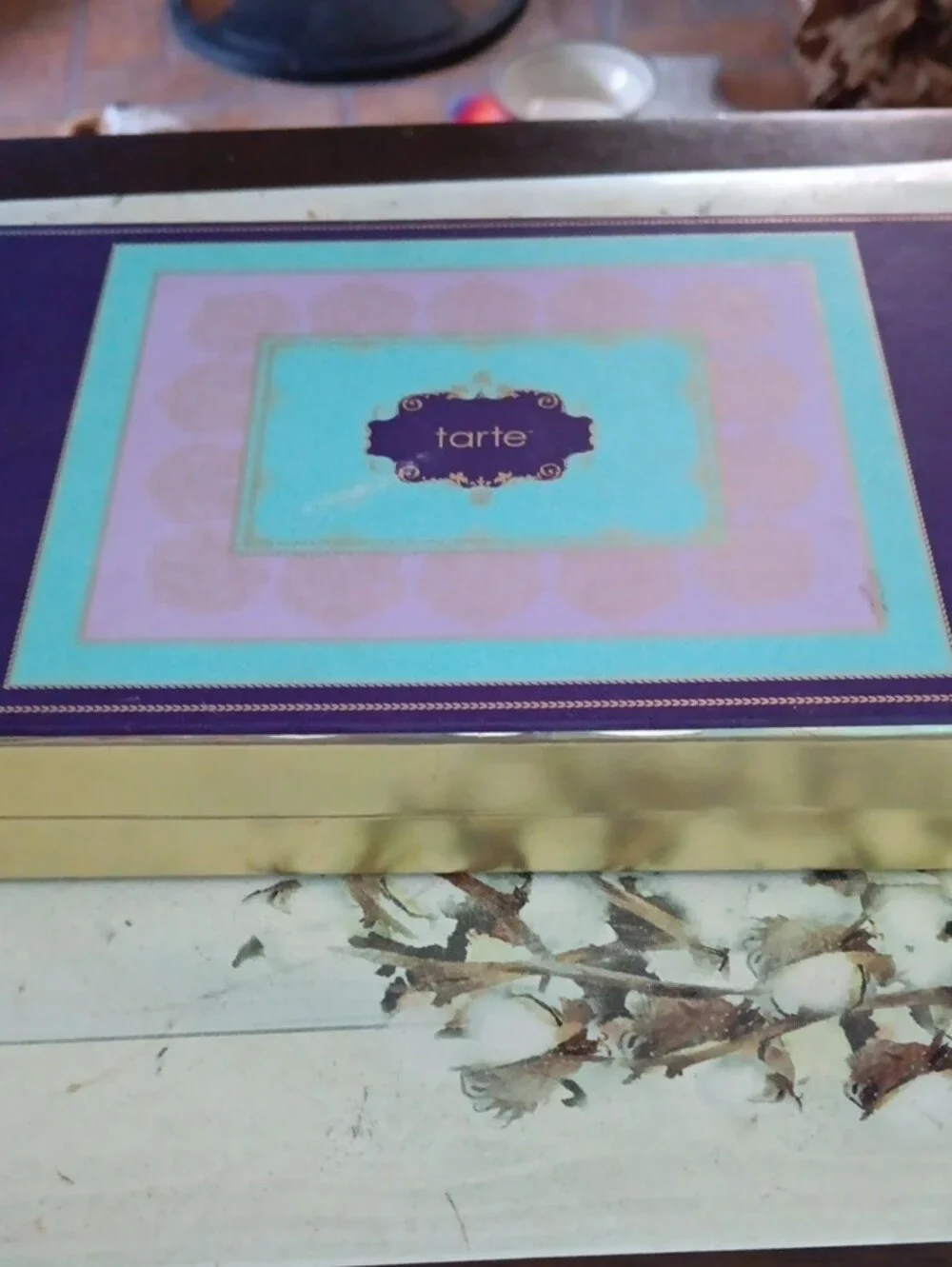 Tarte Eyeshadow Case With Nuetral Eyeshadows, Blush, And Lip Glosses